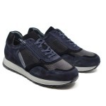 Solidus runner blauw subuck/textiel 83013